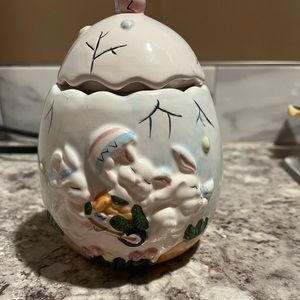 Ceramic Easter candy dish